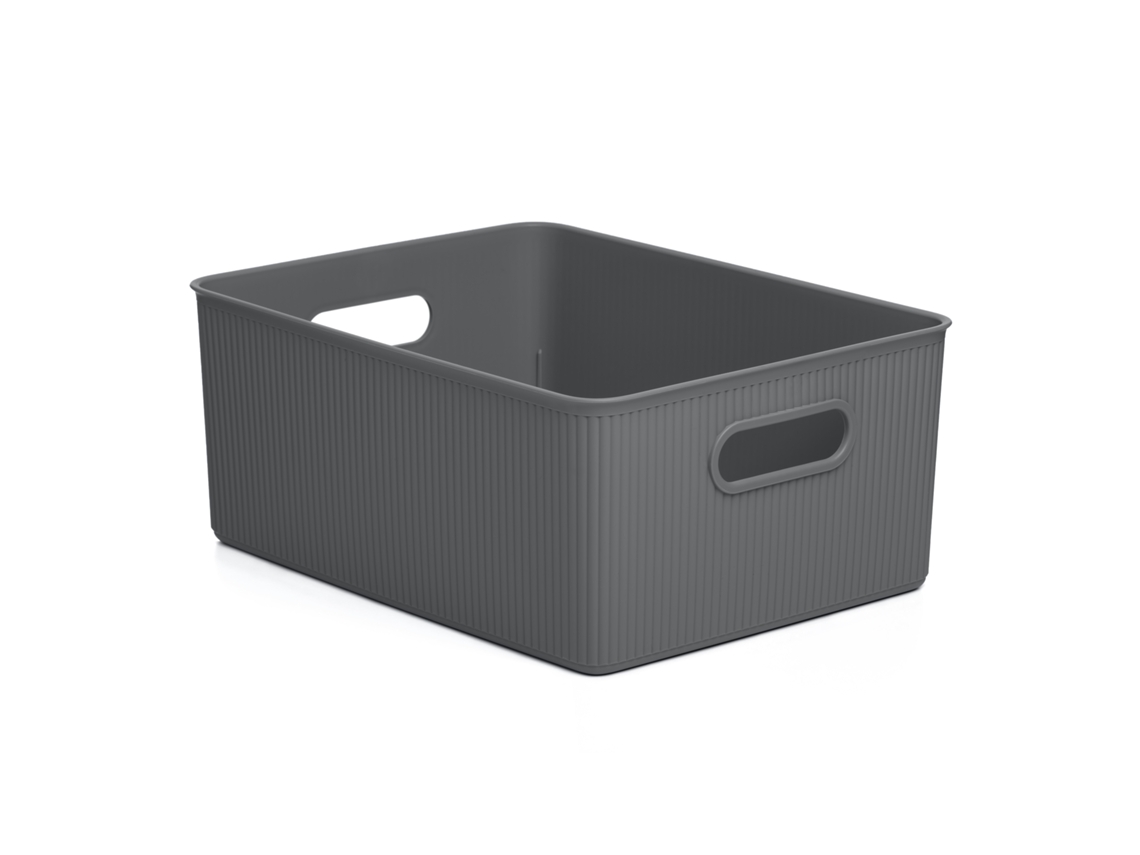Cesta De Almacenaje Tatay Baobab 15 L Con Asas Integradas Gris