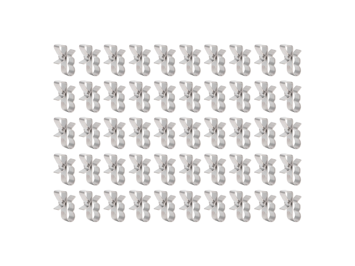 50 Unidades De Clips De Acero Inoxidable Para Cables Fotovoltaicos Para Paneles Solares Fotovoltaicos, Sujetadores De Cables De 6-6,50 Mm