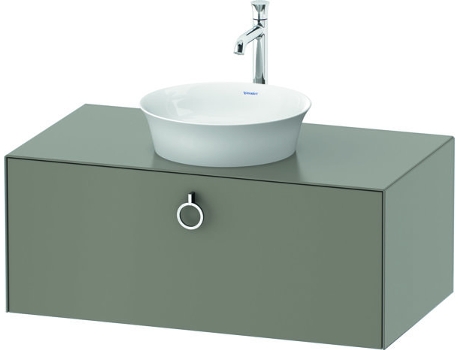 DURAVIT Tulip blanco, mueble de baño colgado en la pared, ancho 1000 x profundidad 550mm, con 1x extraíble, con tirador, WT49810