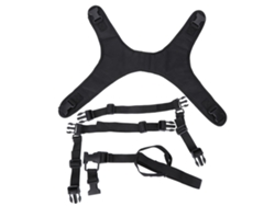 Chaleco Táctico Multifuncional P90 De Nailon Negro Para Escalada, Montañismo Y Seguridad Deportiva.