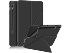 Funda con Tapa y Soporte para Samsung Galaxy Tab S10 Plus 12.4 X820/X826B Negra SIURN