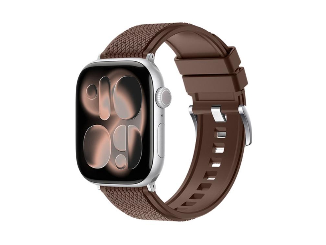 Correa para Apple Watch de 46/49/45/44 mm - Caucho fluorado FKM con diseño de diamante