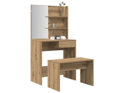 Deriv. Juego de tocador de madera de roble artesanal Wsd644961 Lovely Home