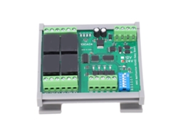 Módulo De Relé Rs485 De 4 Canales Placa Pcb Rtu Con Caja Componentes De Control Industrial Dc24v