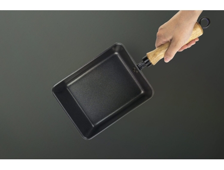 Estufa ovalada japonesa - acero al carbono - compatible con todas las placas de cocción 38 x 15 cm Negro TRENDYFLAIR