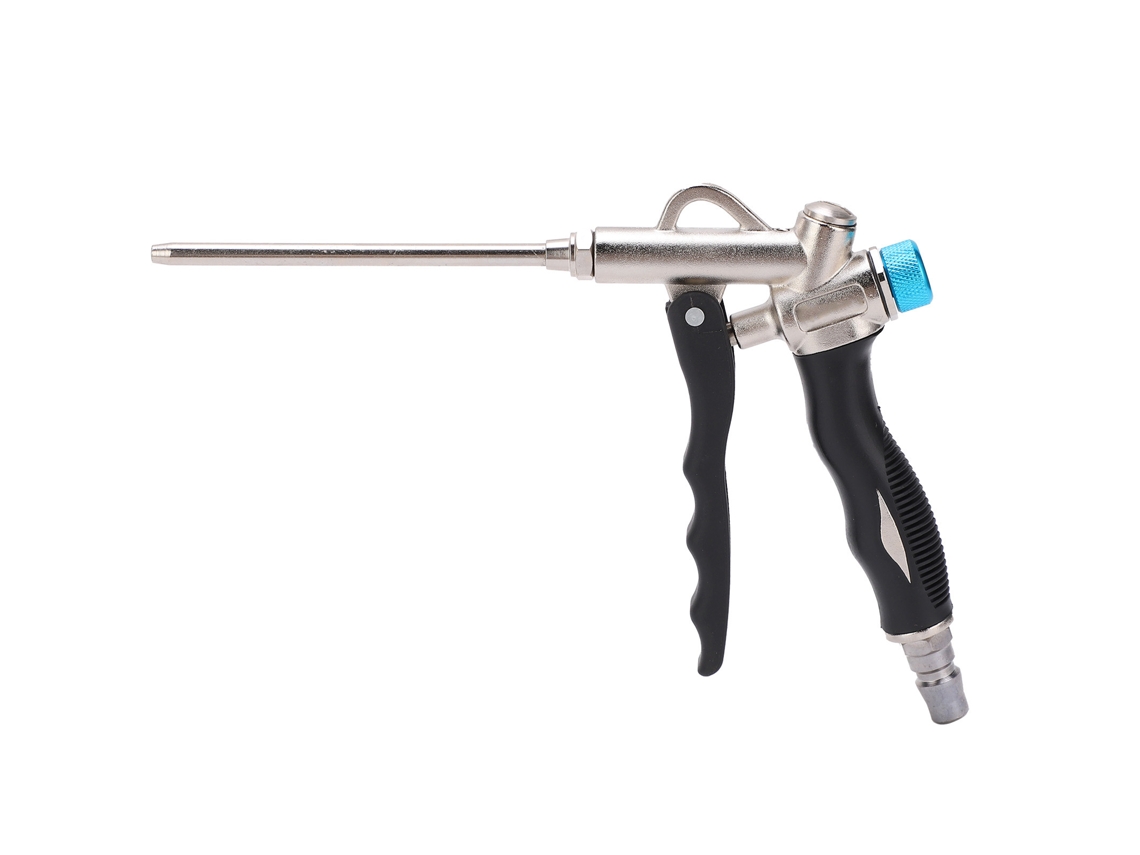 Pistola Sopladora De Aire Ajustable De 2 Vías Con Boquilla Extendida De 1/4 Pulg. Npt, 150 Psi