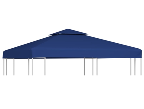 Cubierta de repuesto de cenador 310 g/m² VIDAXL azul oscuro (3x3 m)