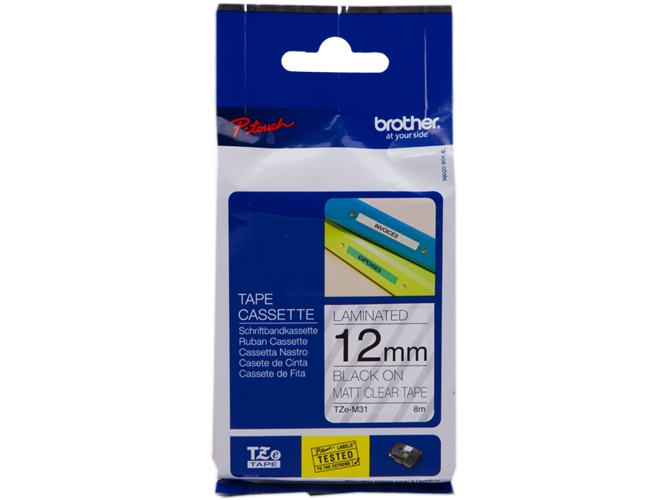 Cinta BROTHER TZeM31 laminada mate