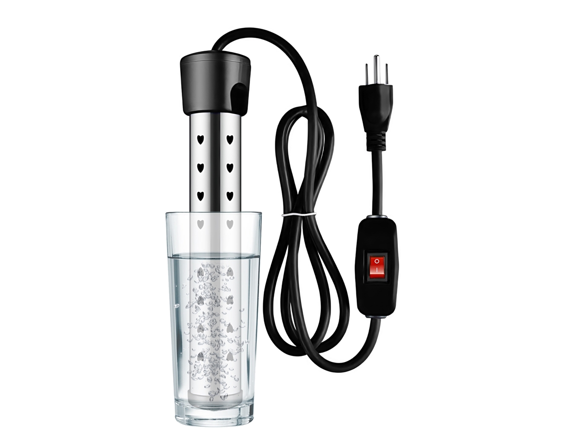 Calentador De Agua Eléctrico Portátil Sin Tanque De 1500 W, Diseño De Inmersión Anti-ebullición Con Protección Automática Para Piscinas Y Bañeras.
