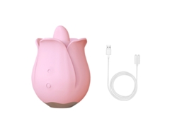 Vibrador de succión de lengua rosa para mujer (rosa) YIZHOOD