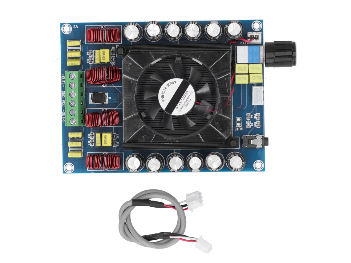 Placa De Amplificador De Potencia Digital Módulo Potenciómetro Estéreo 2 Canales Xha121