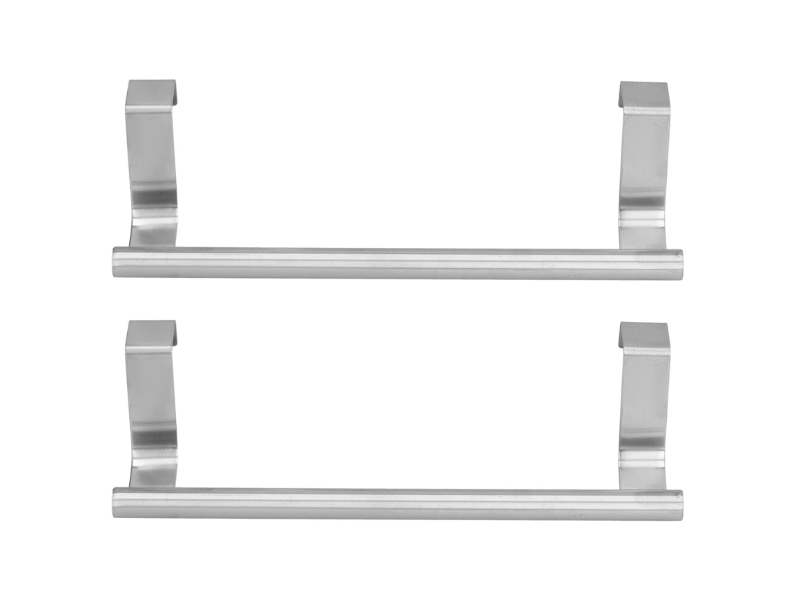 2 Toalleros De Acero Inoxidable, Sin Agujeros, Para Baño, Hogar, Hotel, Apartamento, 23 Cm