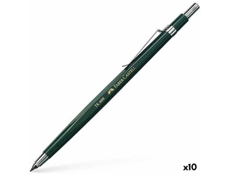 Portaminas FABER-CASTELL tk 4600 verde 0,7 mm (10 unidades)