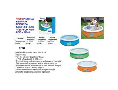 Piscinas redonda infantil fast set 152x38 477 l 57241