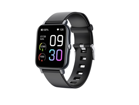 Smartwatch, pantalla completa de 1,7 pulgadas, 100 modos deportivos, batería de 25 días de duración, negro CHRONUS