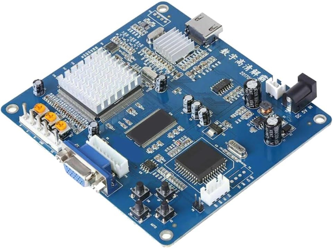 Tarjeta Convertidora De Vídeo Con Salida Hd Vga/rgb/cga/yuv A Compatible