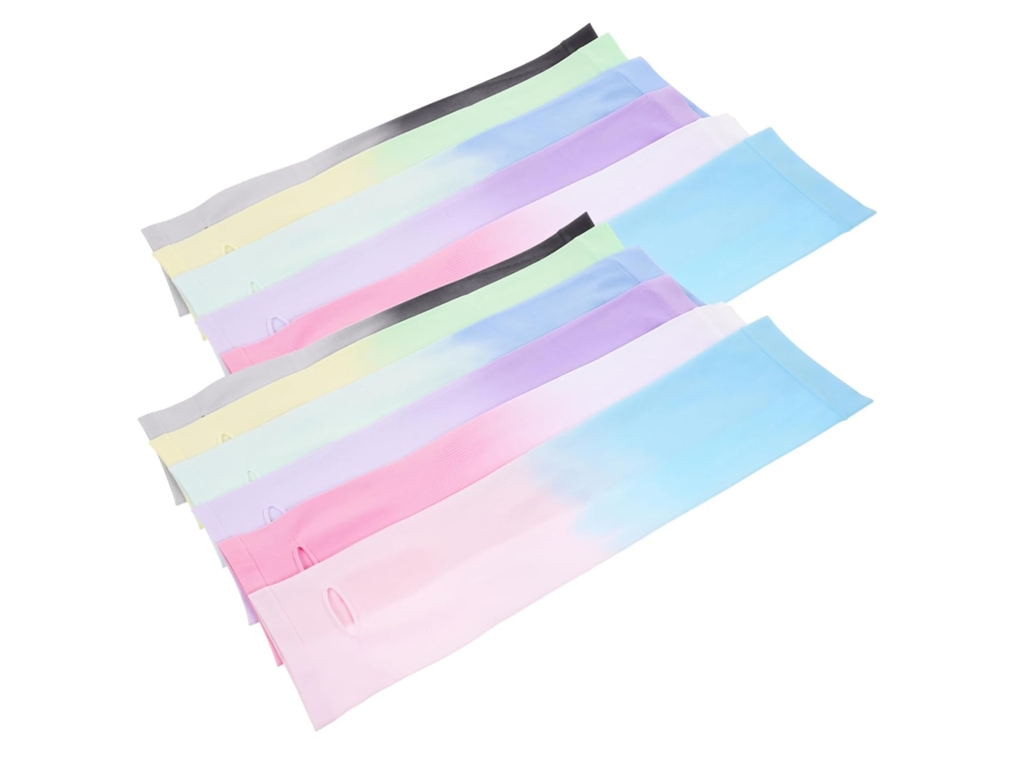 Mangas Anti-uv Para Brazos Con Colores Degradados, Protección Solar Transpirable, Nailon Elástico.