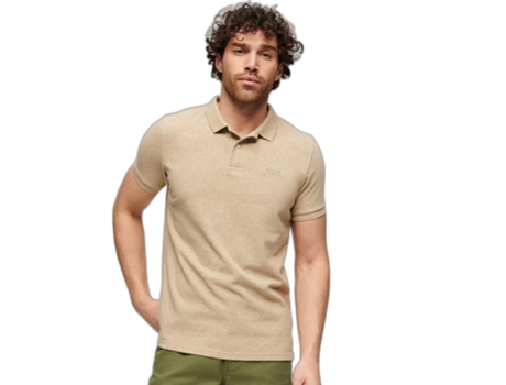Polo de Hombre SUPERDRY Clásico Piqué Naranja (2XL)