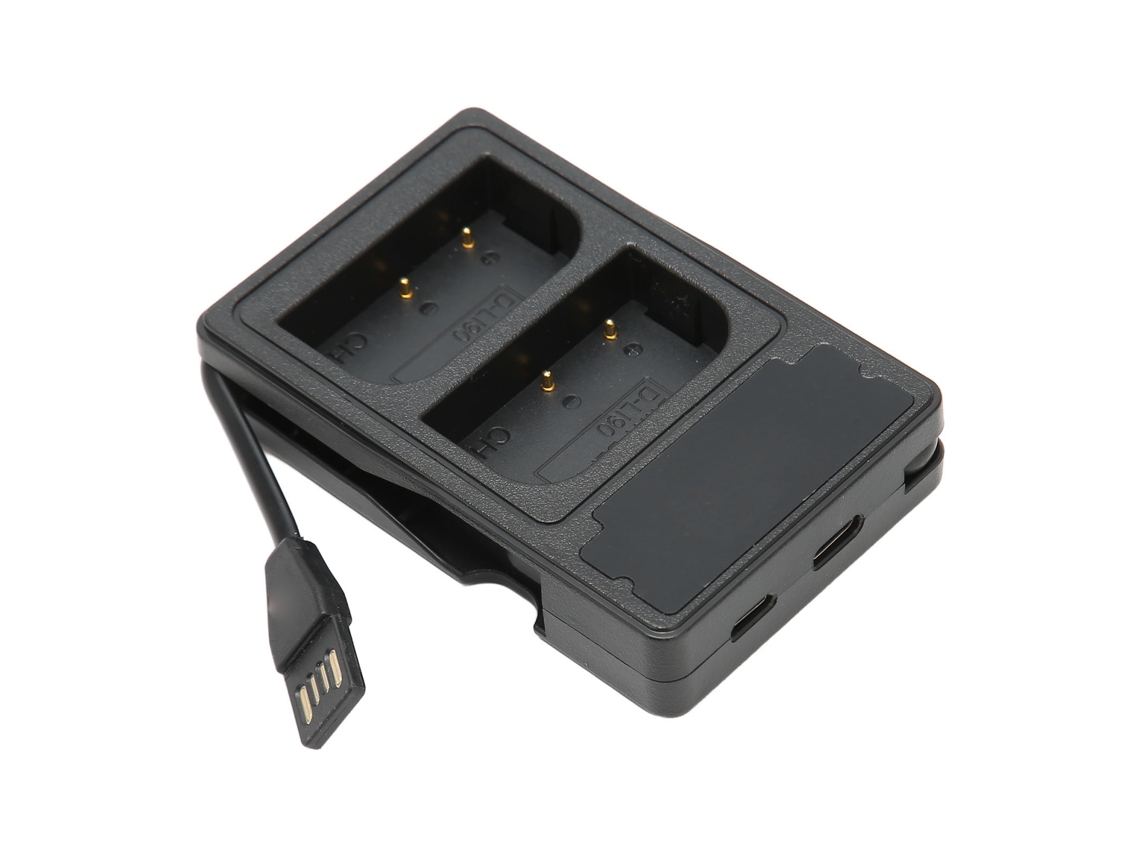 Cargador De Batería Usb Doble Para Cámaras Blk22, Blf19, D, Li90, S5 Y Gh6 Con Pantalla Lcd De 5 V.