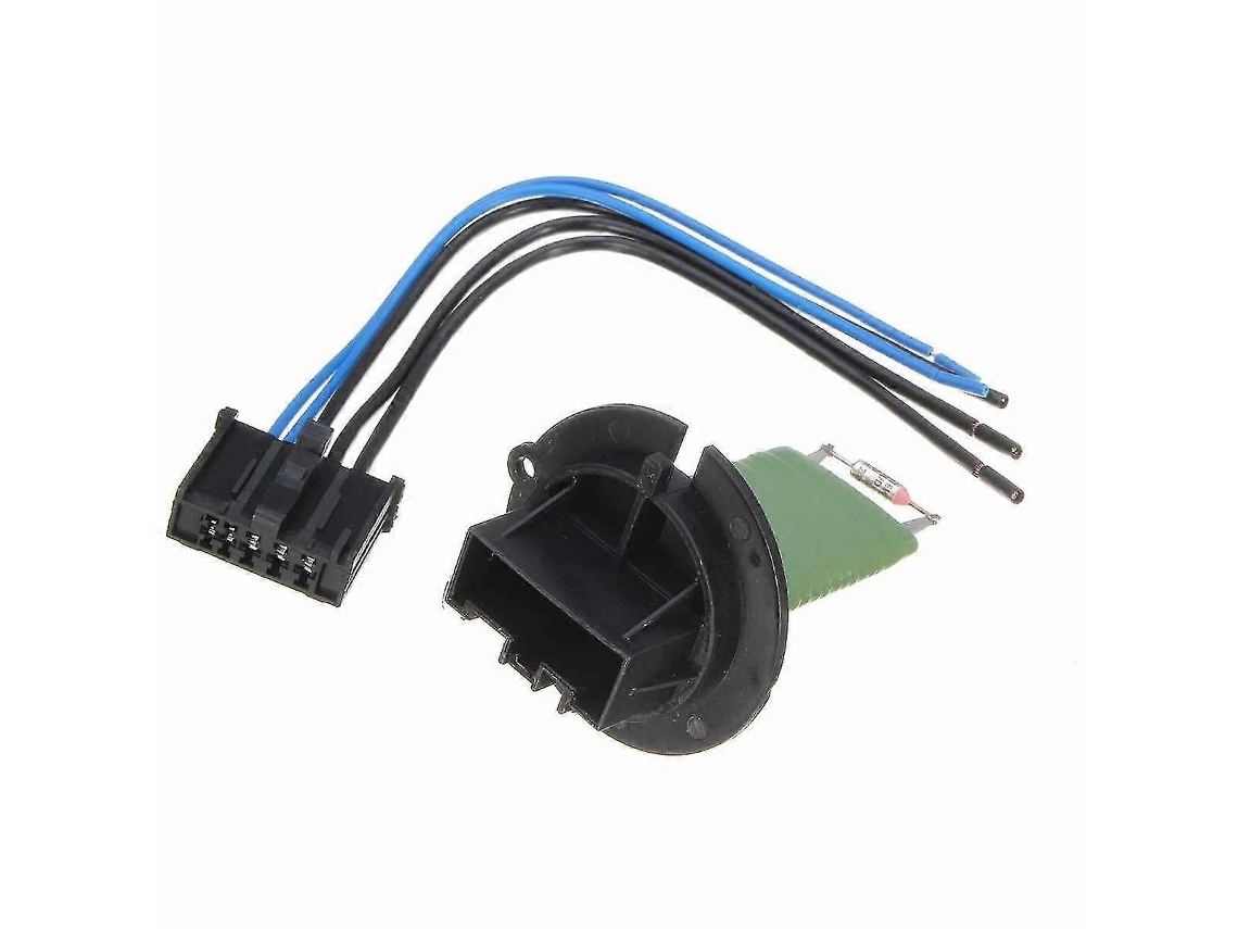 Resistencia del motor del calentador con arnés de cableado compatible con 206 307 C3 Xsara 6450jp 6445zl 6445kl