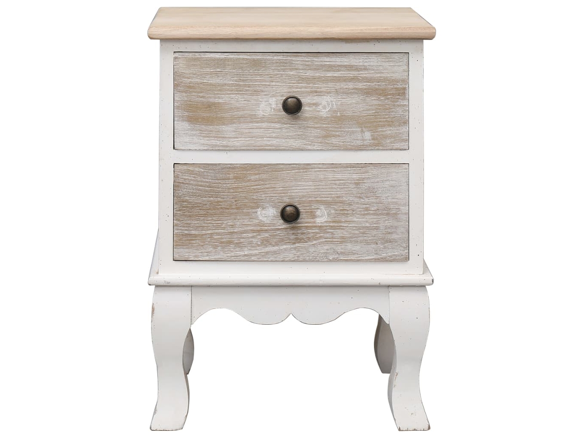 Maison Exclusive - Mesita De Noche Madera De Paulownia 35x30x50 Cm