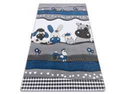 Alfombra DYWANY LUSZCZOW Petit Farm (Azul - 180 x 270 cm - Polipropileno)