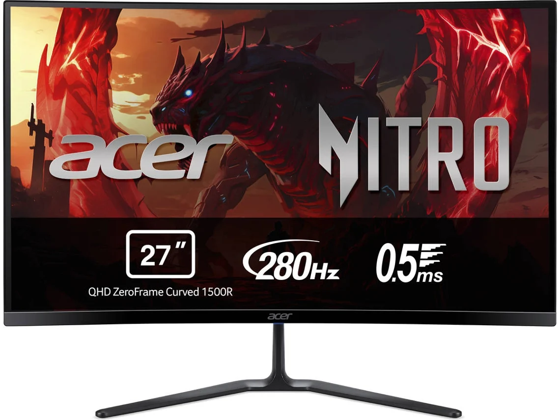 Monitor Gaming ACER Nitro ED270ZBMIIPX (27'' - Full HD - 5 ms - 280 Hz)