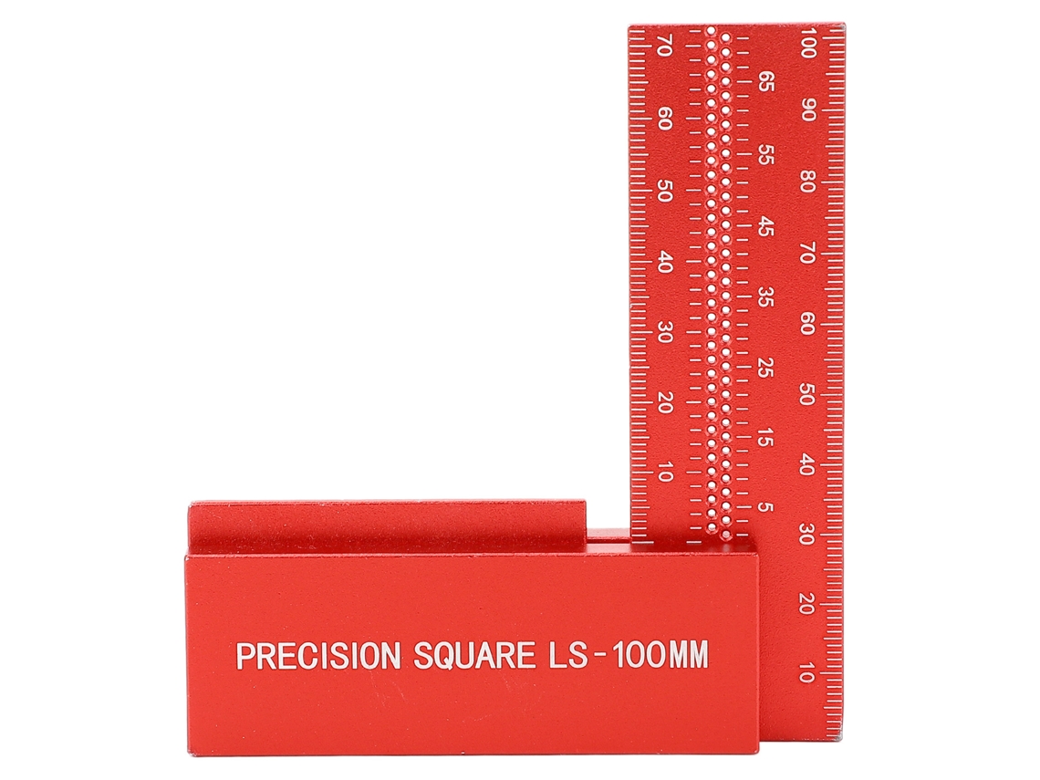 Regla Angular En Forma De L De 100 Mm, Aleación De Aluminio, Escuadra Multifuncional Para Ingenieros Mecánicos.