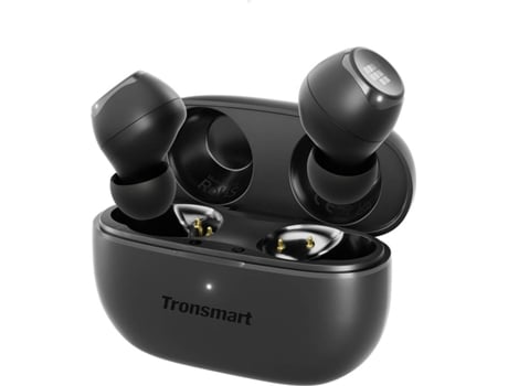 Auriculares Bluetooth True Inalámbrico TRONSMART Onyx Pure True (In Ear - Micrófono - Noise Cancelling - Negro)