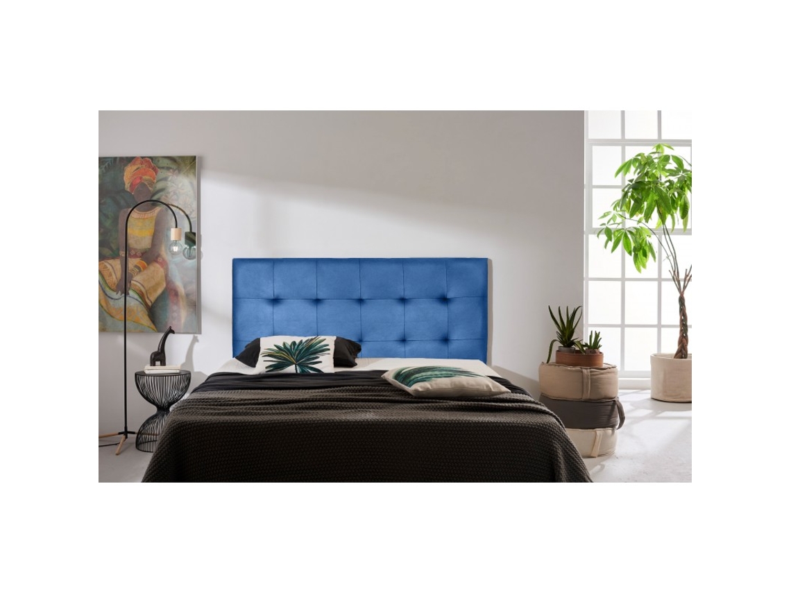 CABECERO ASTER POLIPIEL AZUL 90