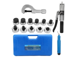 Kit de herramientas para la instalación de tuberías de agua de diversos diámetros.