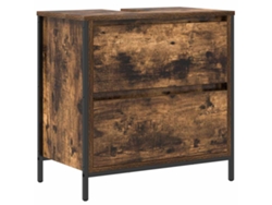Maison Exclusive - Mueble De Baño Con Lavabo Y Cajones Roble Ahumado 60x34,5x60 Cm