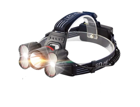 Farol recarregável, com farol LED super brilhante do modo Light Senor, lanterna viva-voz para corrida, acampamento, pesc