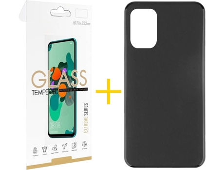 Kit Funda + Protector de Pantalla Xiaomi Redmi Note 10S SKYHE Liso (Negro)
