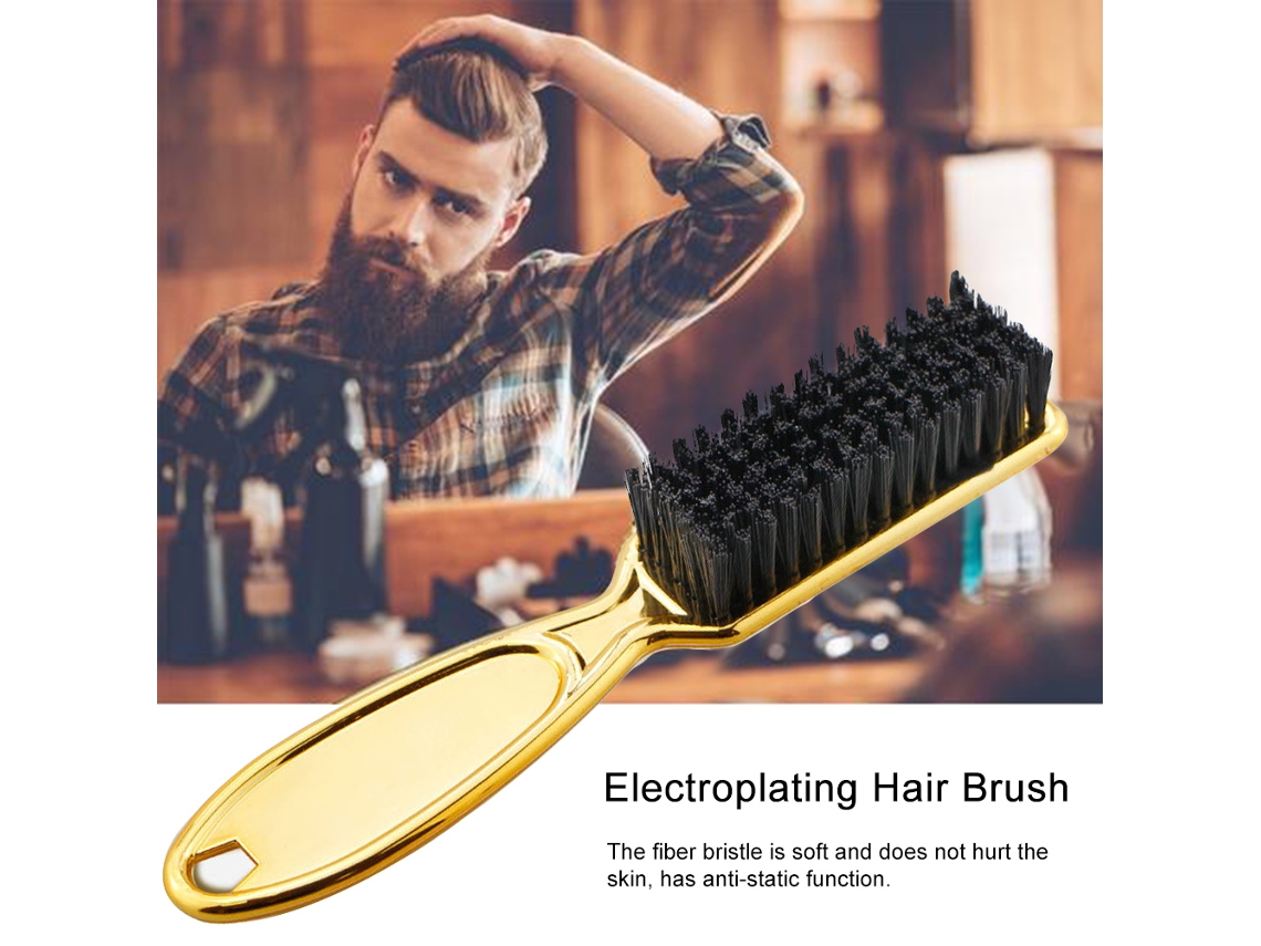 2026-pincel De Tesoura Fade Pincel Para Barba Escova De Barbear Óleo Forma De Cabeça Gravura Limpeza Para Homem