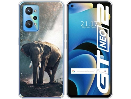 Carcasa Realme GT NEO 2 5G TUMUNDOSMARTPHONE Elefante Multicolor
