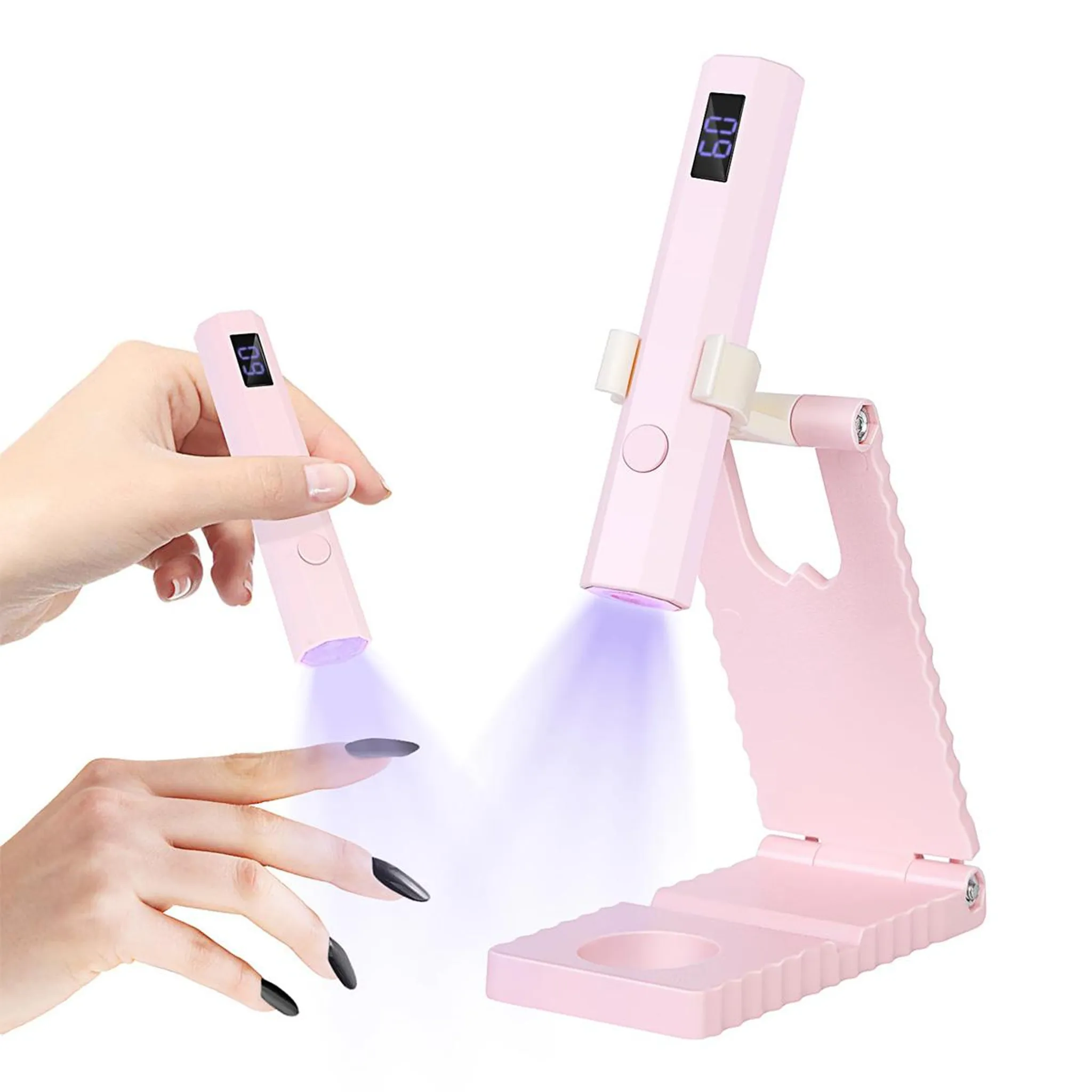 Mini Lámpara Uv Con Soporte, Recargable