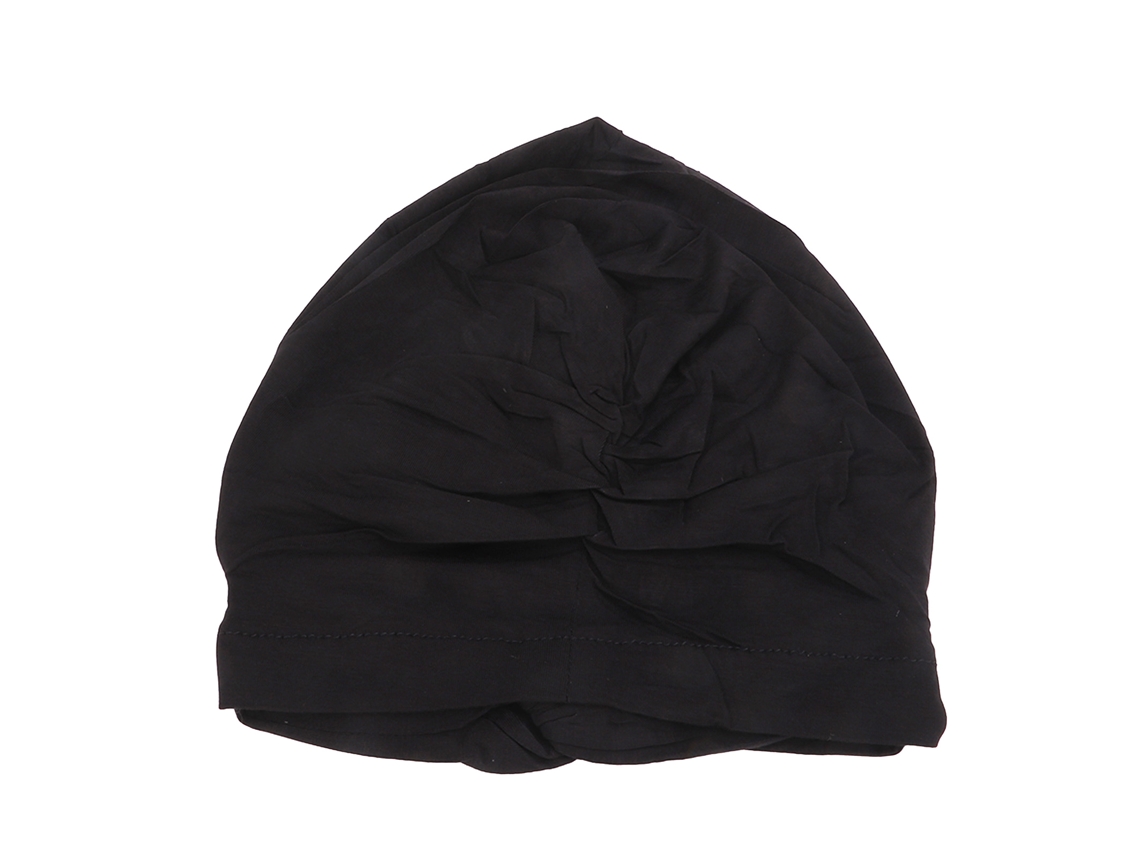 Turbante Muçulmano Feminino Algodão Modal Macio Estiloso com Boa Elasticidade Preto