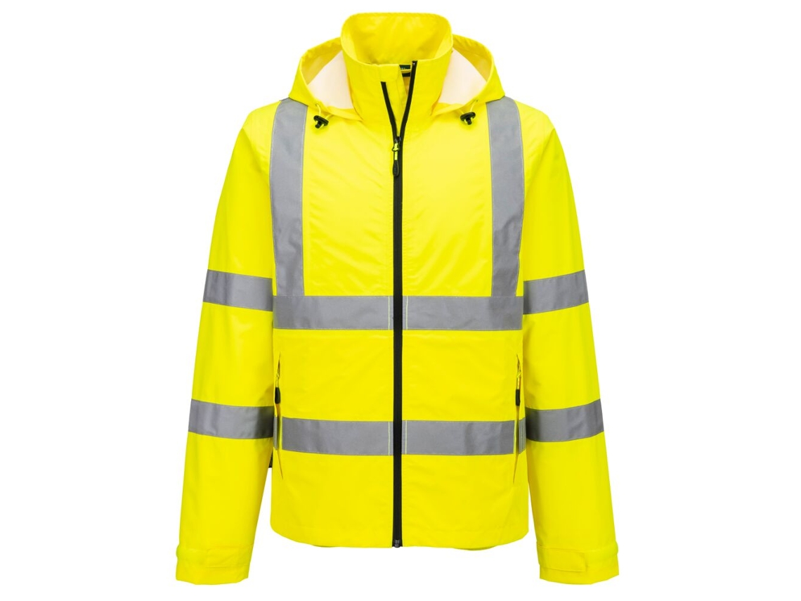 Chaqueta Alta Visibilidad Ligera Plegable | Trabajo Compacta Amarillo / Xxxl
