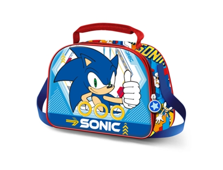 Sega-Sonic OK Bolsa Portamerienda 3D Azul