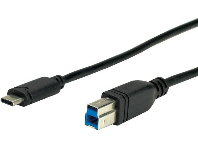Cable ROLINE (USB-C - 1.8 m - Negro)