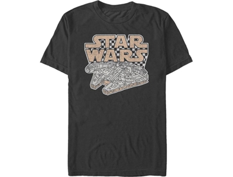 Camiseta ROCKINSTONE Halcón Milenario Star Wars Checkerboard (S)
