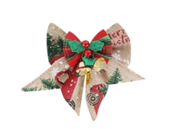 Conjunto de Adornos de Navidad KKVOGMLE Lazos Navideños Decoración - 8un