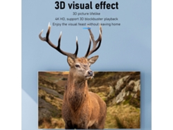 Divisor De Interfaz Multimedia 3d Hd 4k A 30 Hz Profesional Con Efectos Visuales, 1 Entrada, 4 Salidas.