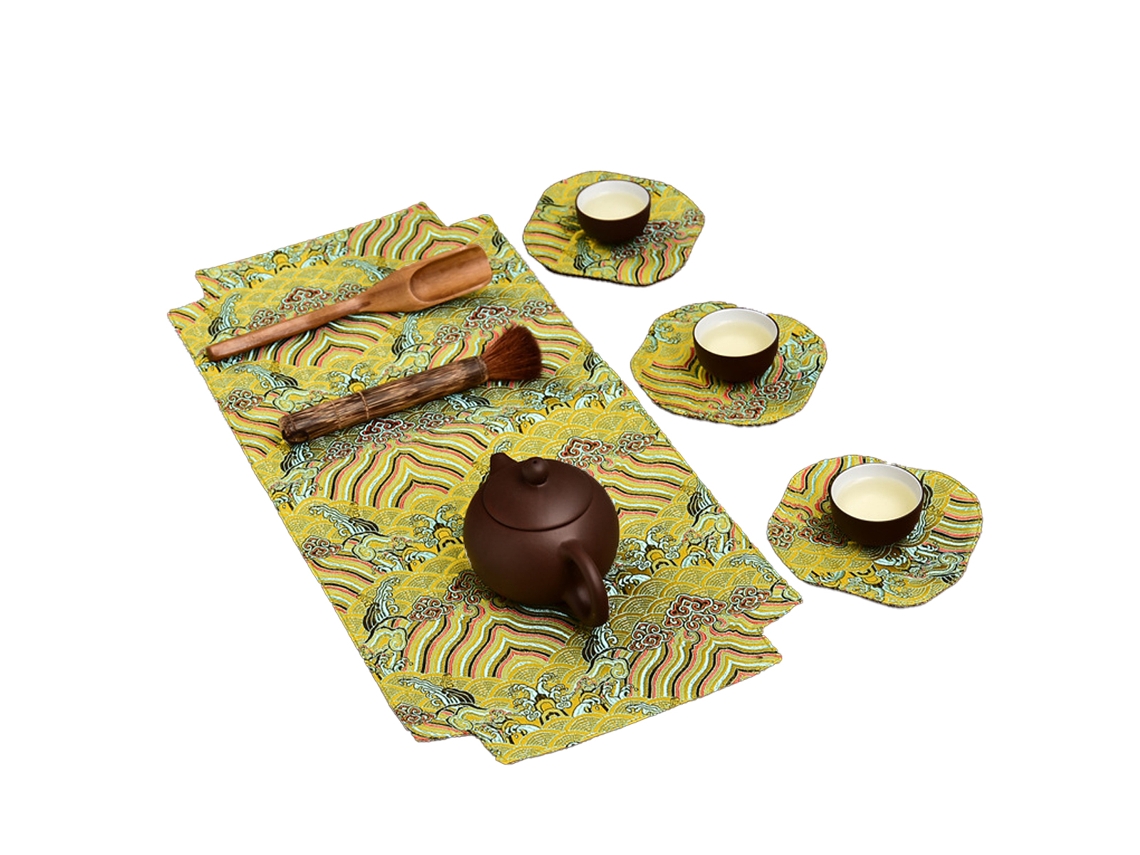 Toallas de cocina de estilo chino, toallas de té Gongfu, accesorio para bandeja de té TRUYUETY