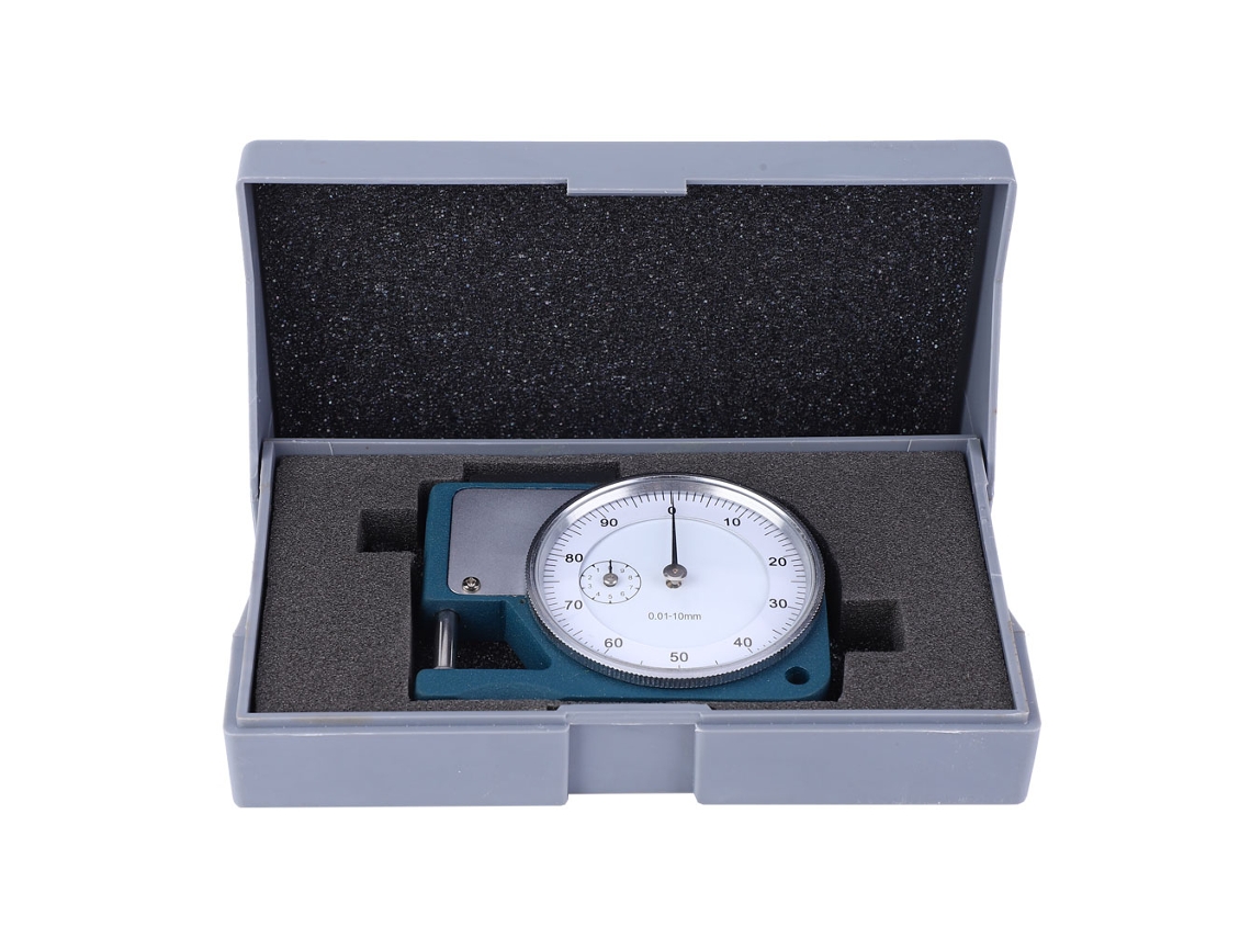 Indicador De Cuadrante De 0-10 Mm Para Medición De Espesor (0,01 Mm), Herramienta Para Cuero Y Madera.
