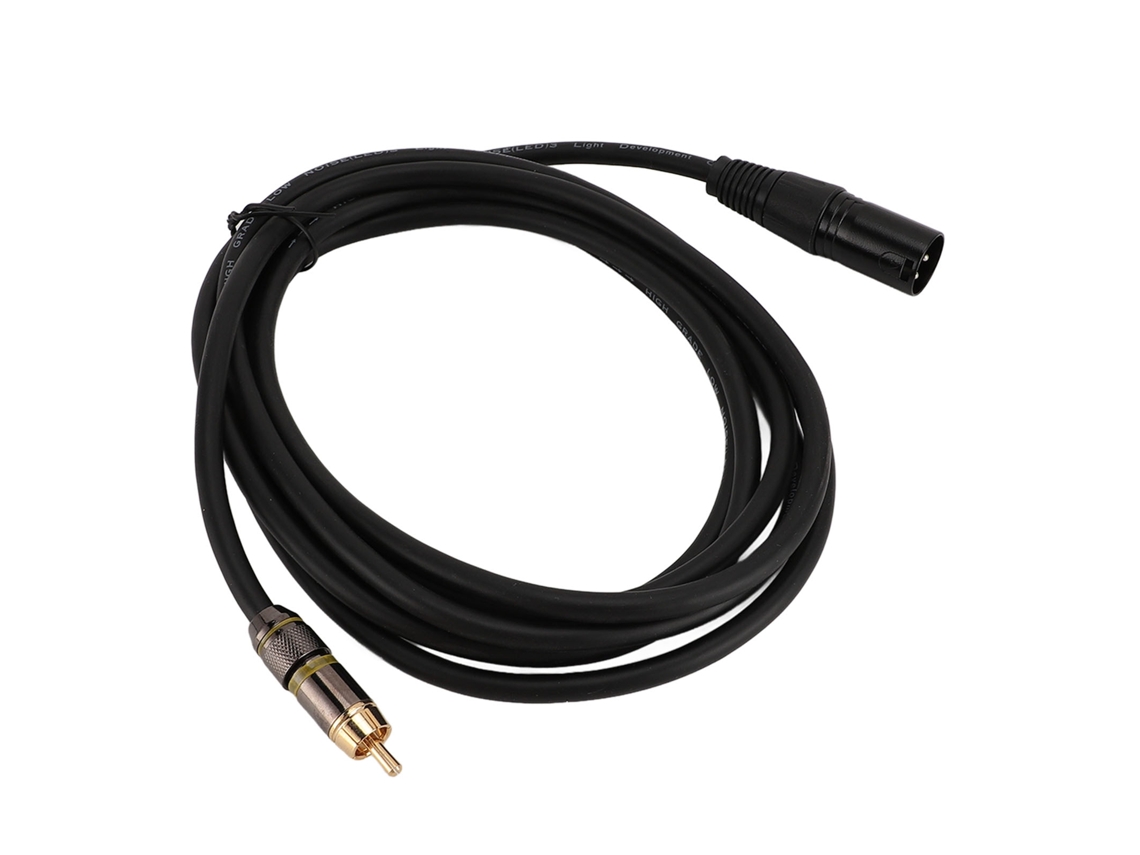 Cabo Xlr Macho Para Xlr Macho 22awg Cobre Livre De Oxigênio Pvc Conector Dourado 3m Para Microfone Amp Mixer