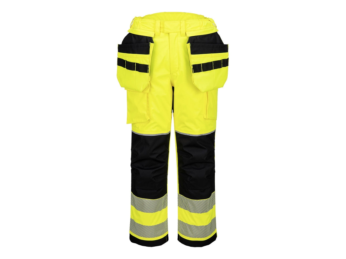 Pantalón De Invierno Pw3 Fr Modaflame Rain+ Hi-vis Amarillo Negro / Xl