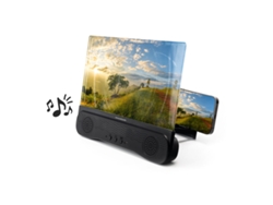 Ampliador de Pantalla Amplificador Pantalla Móviles Altavoz Recargable INNOVAGOODS Acrílico Negro