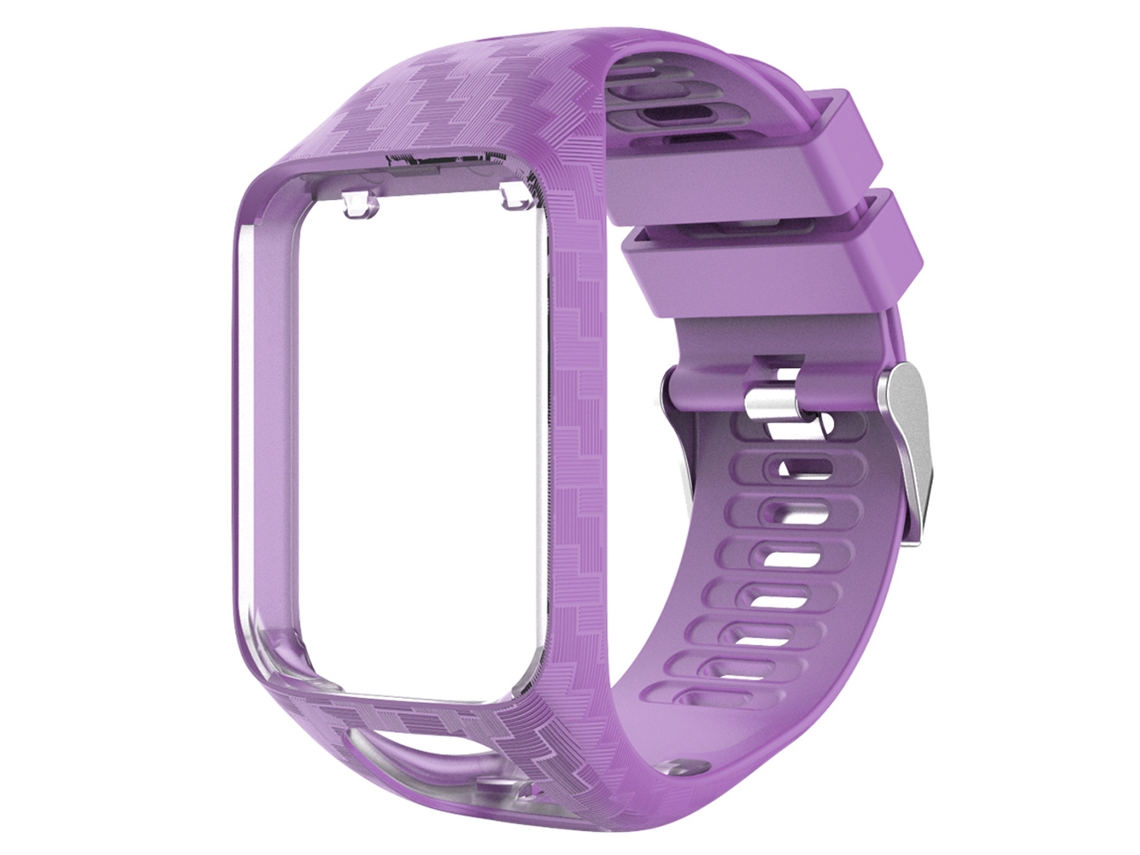 Pulsera (reemplazo De Grabado Láser) Para Reloj Inteligente Tomtom, Accesorio De Pulsera De Material Tpe Morado